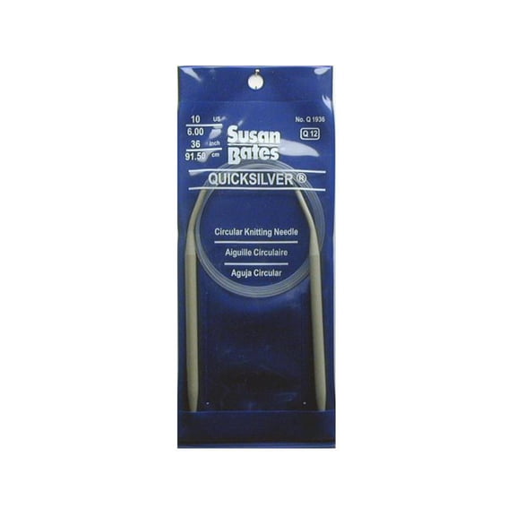 Bates Quicksilver Circular Knitting Needle 36" 10