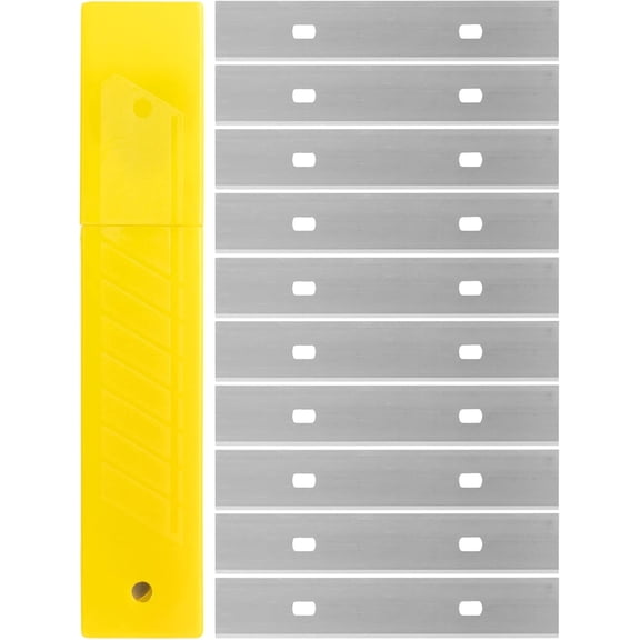 Bates- Replacement Scraper Blades, 4 Inch, 10 Pcs, Scraper Blades, Floor Scrapper Blade, Replacement Razor Blades, Carbon Steel Razor Blades, Paint Scraper Blades, 4 Inch Scraper Blades