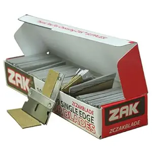 Bates- Single Edge Razor Blades, 50 Pack, Silver, Razor Blades Single Edge
