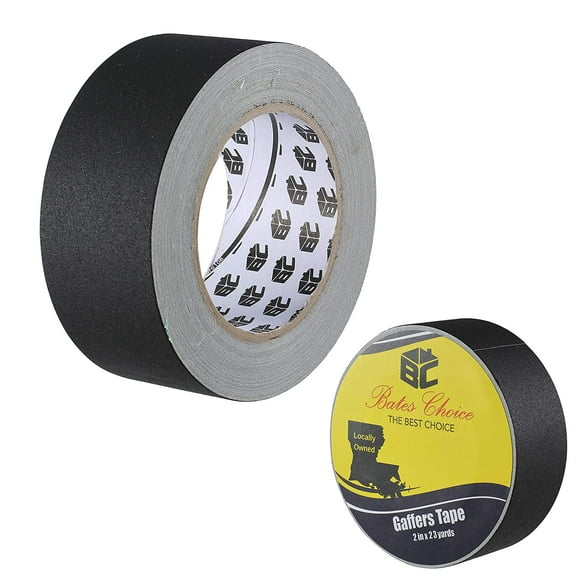 Bates The Best Choice Gaffers Tape, Black, 2'' x 23 Yard