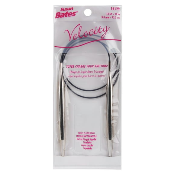 Bates Velocity Nkl Plate Circ Knit Needle 29" 13
