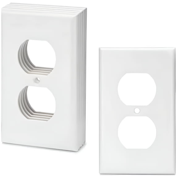Bates- White Outlet Covers, Wall Plates, Pack of 12, Electrical Outlet Cover Plates, Wall Plates for Outlets, Electric Outlet Covers, Wall Plate Cover