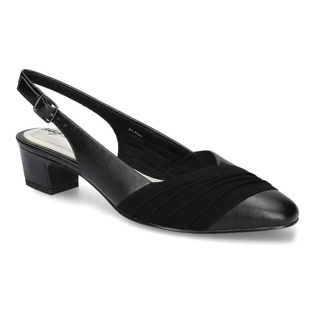 Bates by Easy Street Women's Slingback Pumps Color: Black Size: 6.5