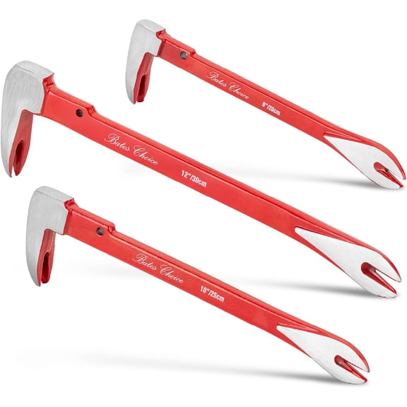 Bates - pry bar nail puller set, 3-piece set, 8