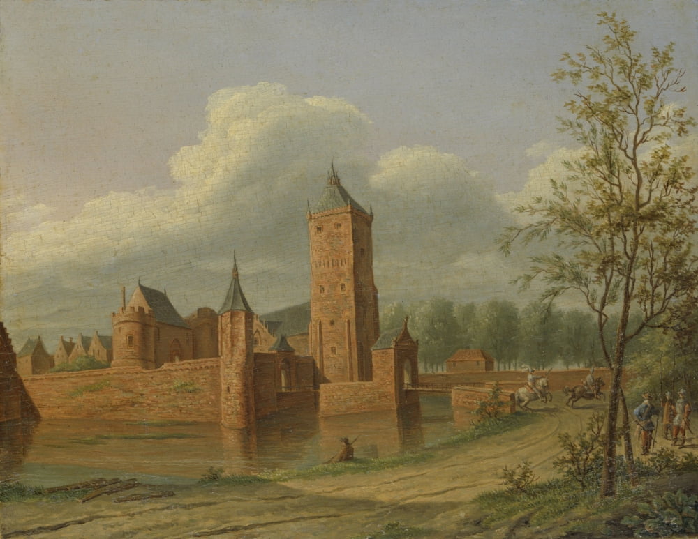 Batestein Castle Near Vianen Canvas Art - (36 x 24)