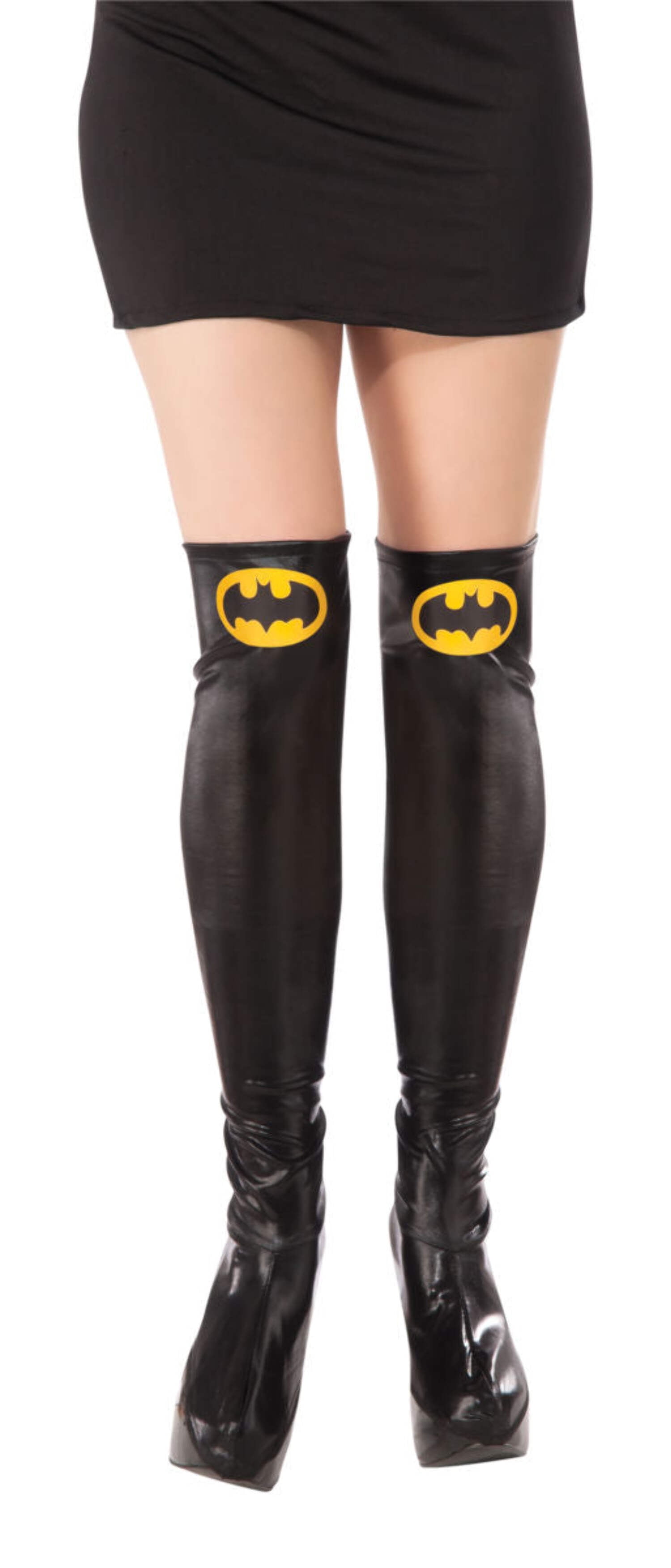Batgirl Boot Tops Toppers Womens Adult Super Hero Cosplay Costume Batman