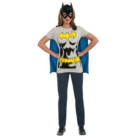 DC Comics Classic Batgirl T-Shirt Costume for Adults by Rubies, Women's XL