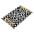 thumbnail image 1 of Bath Accessories Sets Single Print Decorative Tray With Handle For Home Bathroom Bedroom Black&white Pattern, 1 of 7