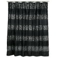 thumbnail image 1 of Bath Accessory 4PC Curtain Mat Set Includes Curtain & Hooks, Contour & Mat Rug (Black), 1 of 4
