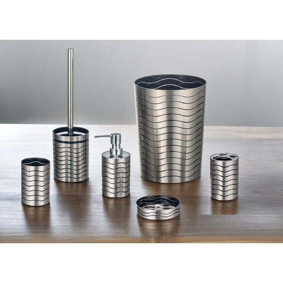 Bath Accessory Set Soho Silver