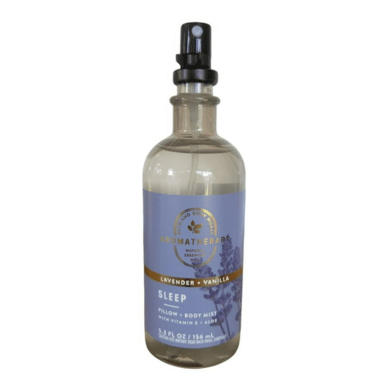 Bath Body Works Lavender Vanilla Pillow and Body Mist, Essential