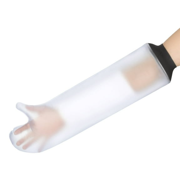 Bath Arm Protective Cover, Shower Arm Wrap Shower Arm Guards, Waterproof Arm Cover, 57cm Waterproof Glove Adults Bath Cover Half Hand Protector For Bath Arm Protecting For Shower