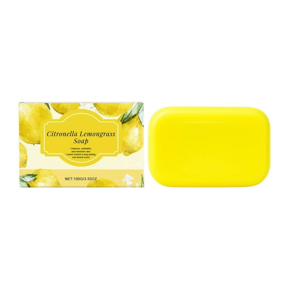 Bath Bar Soap, Face & Body Bar Soap, Lemon Soap With Lemongrass Gently Cleanses The Removes Dead Cells And Cleanses While Moisturizing To Dryness. Suitable For All Types