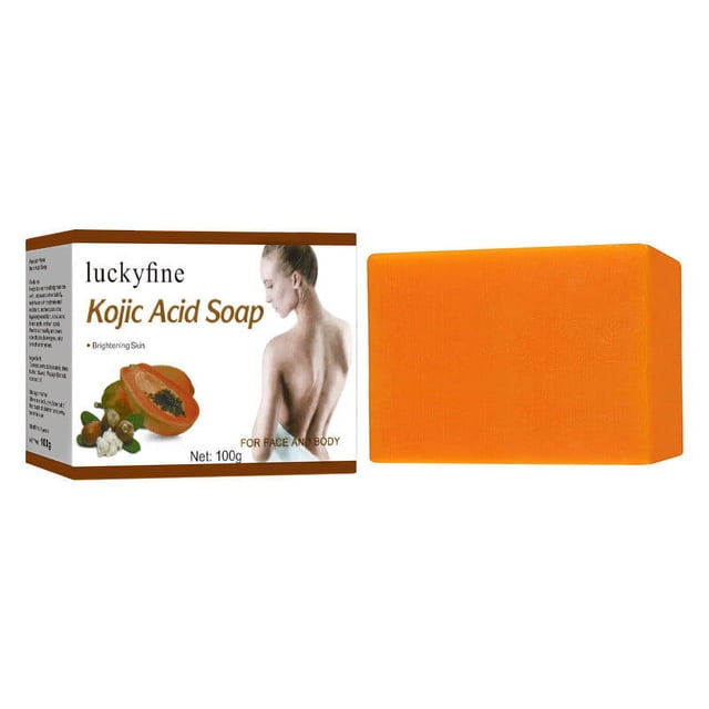 Bath Bar Soap, Face & Body Bar Soap, Papaya Kojic Soap For Cleaning, Moisturizing, Exfoliating, Body Cleaning, And Hand Made Soap
