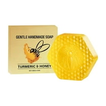Bath Bar Soap, Face & Body Bar Soap, Turmeric Soap Gently Cleanses Skincares Removes Body Odor Is Fresh And Comfortable Suitable For The Body 100g