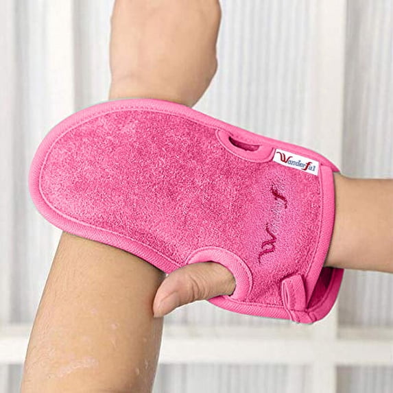 Bath & Bathing Accessories Bathing Mittens Shower Soft Skin Care Face Body Wash Massage Spa For Adults and Kids