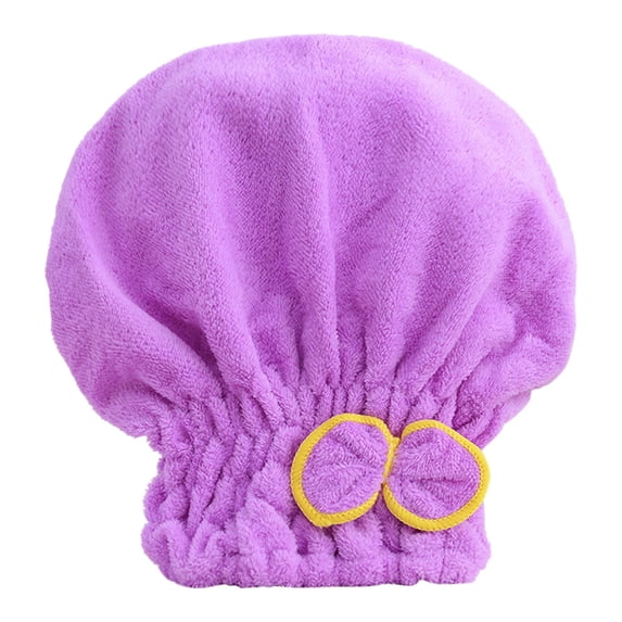 Bath & Bathing Accessories Bow Coral Velvet Textile Microfiber Head Scarf Hair Cap Wrap Bath Towel for Comfort and Drying Efficiency