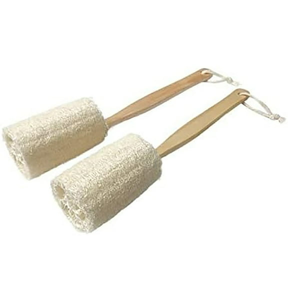 Bath & Bathing Accessories Long Handled Loofah Scrub Brush Exfoliating Back Massager For Shower Deep Cleansing And Mud Removal 2 Pack