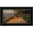 thumbnail image 1 of Bath Beach - a Sketch 24x16 Black Ornate Wood Framed Canvas Art by Chase, William Merritt, 1 of 2