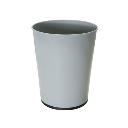 Bath Bliss 1.3-gal Bathroom Wastebasket in Grey