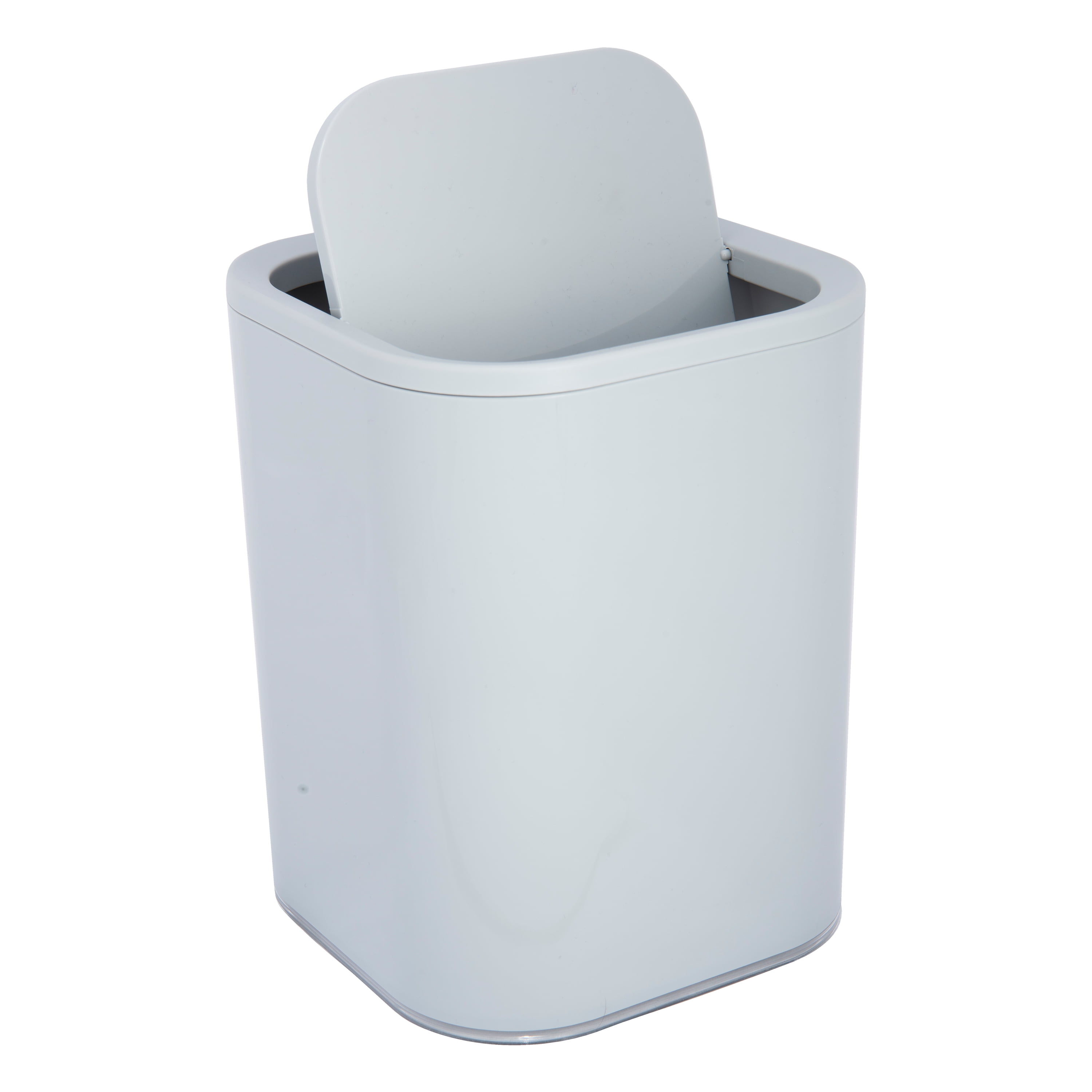 Bath Bliss 2.1 gal Acrylic Bathroom Trash Can, Grey - Walmart.com