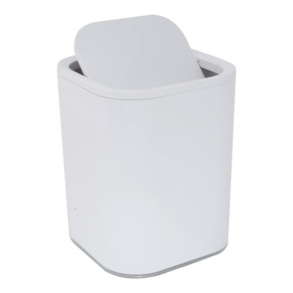 Bath Bliss 2.1 gal Acrylic Bathroom Trash Can, White