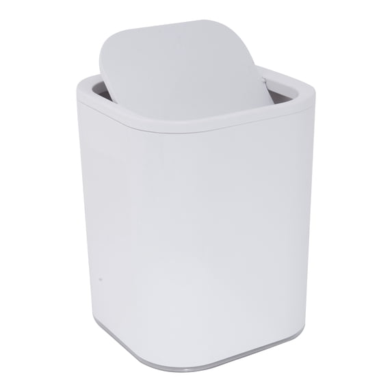 Bath Bliss 2.1 gal Acrylic Bathroom Trash Can, White