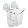 thumbnail image 1 of Bath Bliss 2 Compartment Power Locking Suction Clear Organizer, 1 of 6