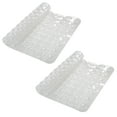 thumbnail image 1 of Bath Bliss 2 Pack Clear Bathmat in White, 1 of 4