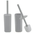 thumbnail image 1 of Bath Bliss 2 Pack Contemporary Acrylic Toilet Brush Set in Grey, 1 of 4
