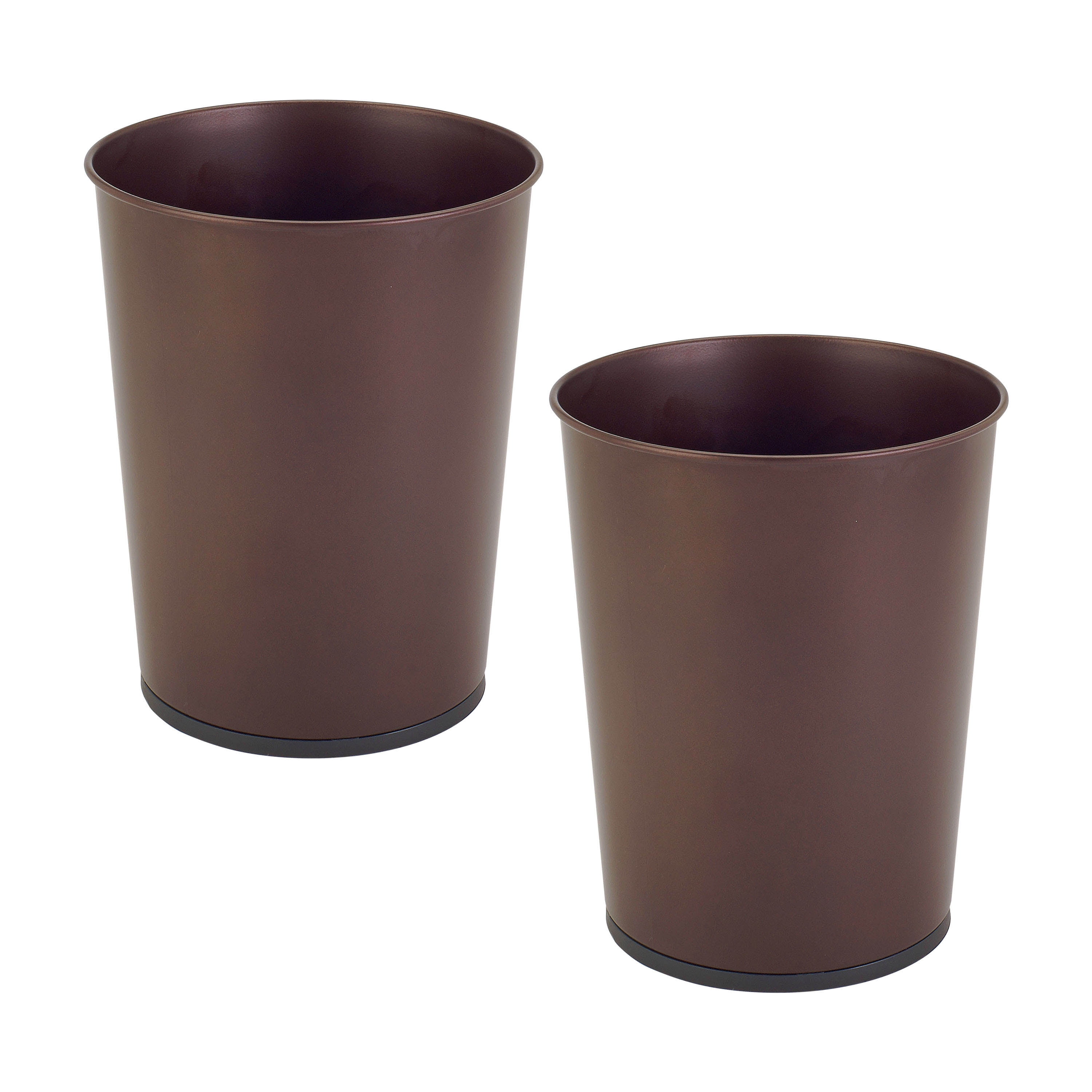 Bronze Stainless Steel Compact Waste Basket