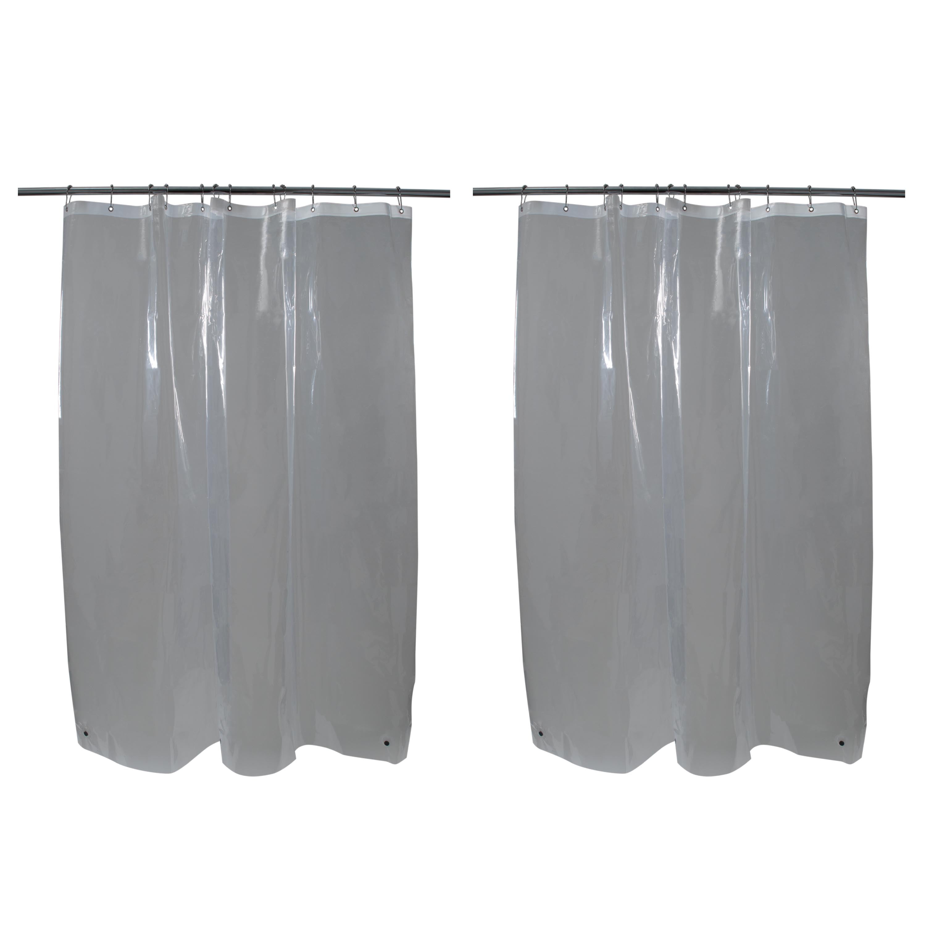 Super Clear PEVA Shower Curtain Liner with Rust-Free Grommets