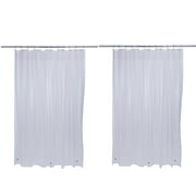 Bath Bliss 2 Pack PVC 70" x 72" Heavy Grommet Bathroom Shower Liner in Clear