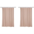 thumbnail image 1 of Bath Bliss 2 Pack PVC 70" x 72" Heavy Grommet Bathroom Shower Liner in Solid Taupe, 1 of 2