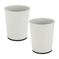 thumbnail image 1 of Bath Bliss 2 Pack Stainless Steel Bathroom Trash Can in White, 1 of 6