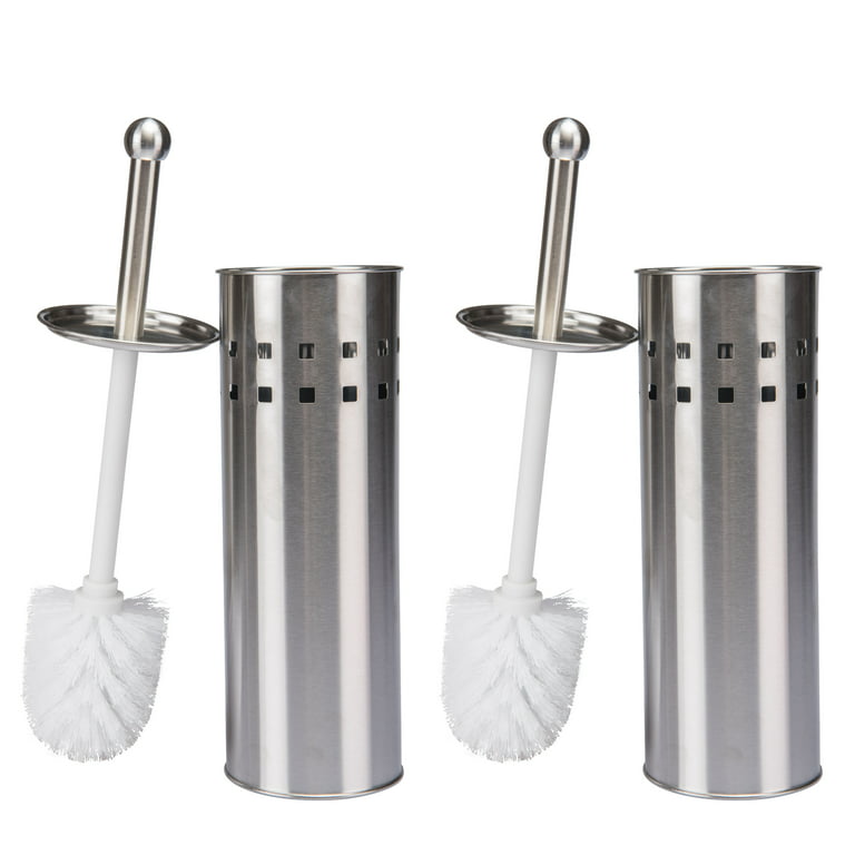 Bath Bliss 2-in-1 Toilet Brush and Plunger Set in White