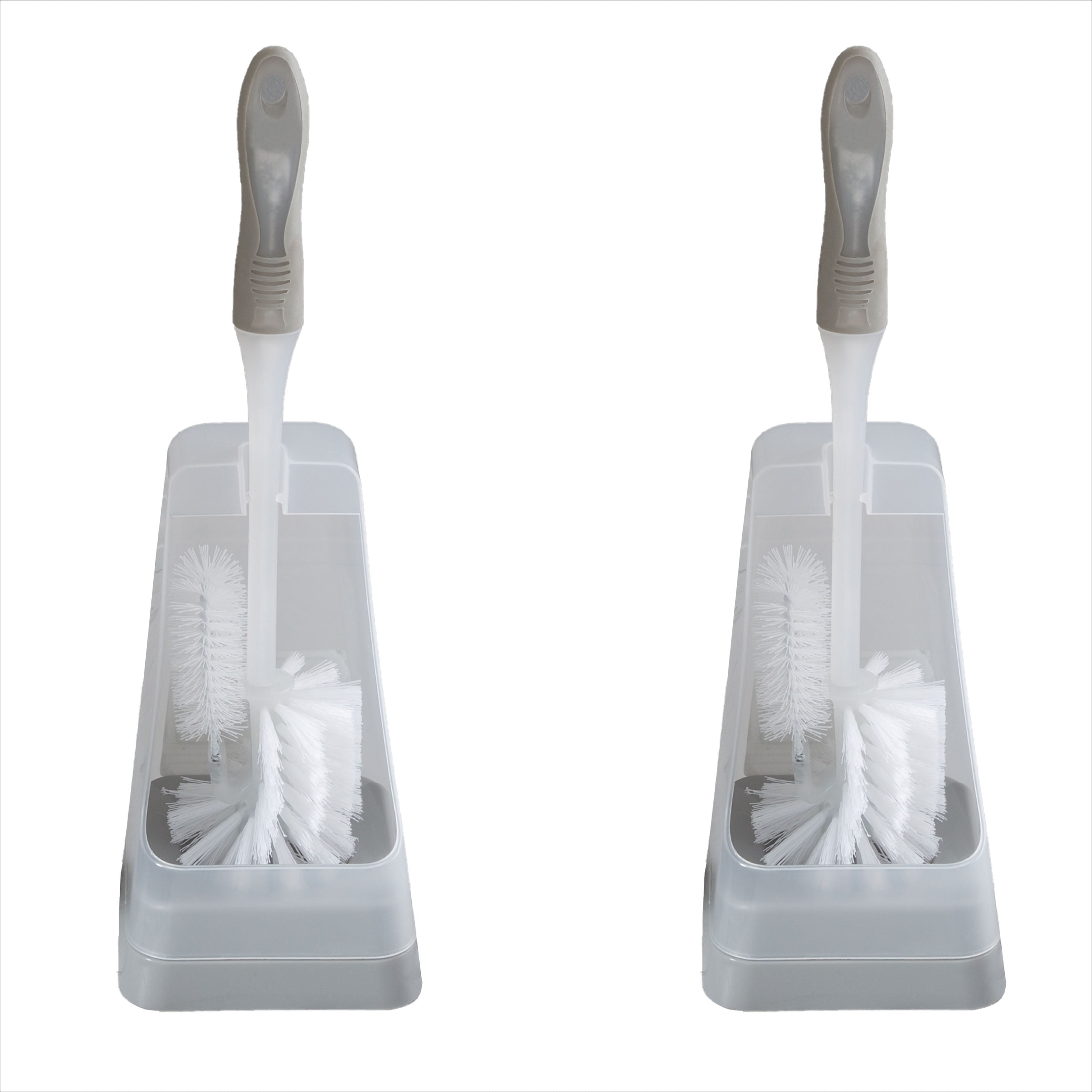 Bath Bliss 2 Pack Toilet Bowl Brush and Stand Set