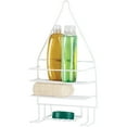 thumbnail image 1 of Bath Bliss 2 Shelf Hanging PE Coated Shower Caddy, White, 1 of 4