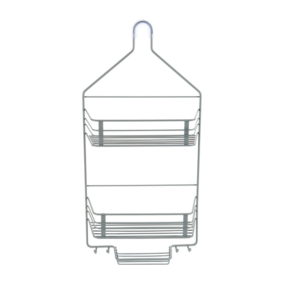 Bath Bliss 2 Tier Shower Caddy in Grey - 10.63 x 4.69 x 22.05