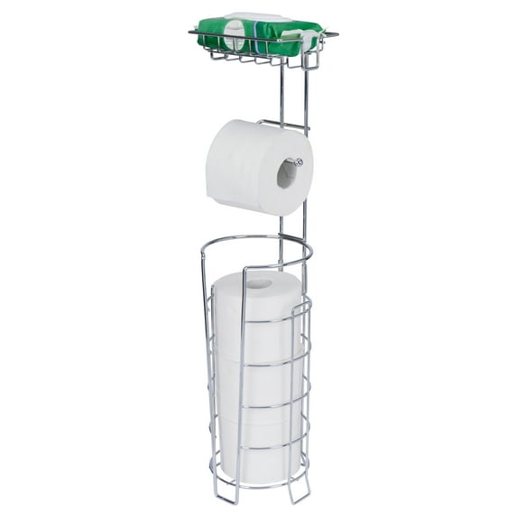 Bath Bliss 2 in 1 Toilet Paper Holder & Dispenser in Chrome