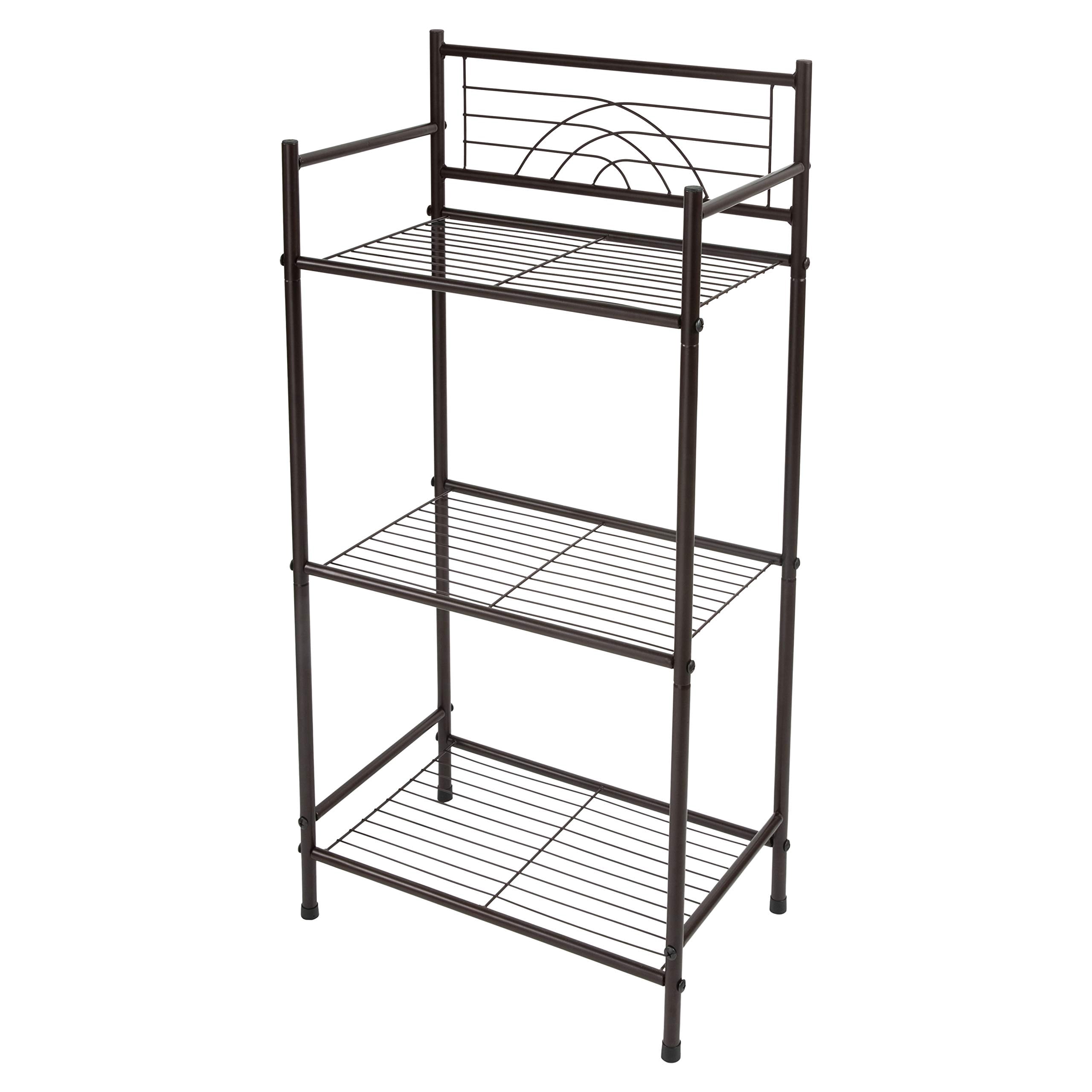 Bath Bliss 3 Tier Storage Shelf | Freestanding | Dimensions: 17.3"x 10. ...