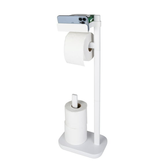 Bath Bliss 3 in 1 Toilet Paper Dispenser in White