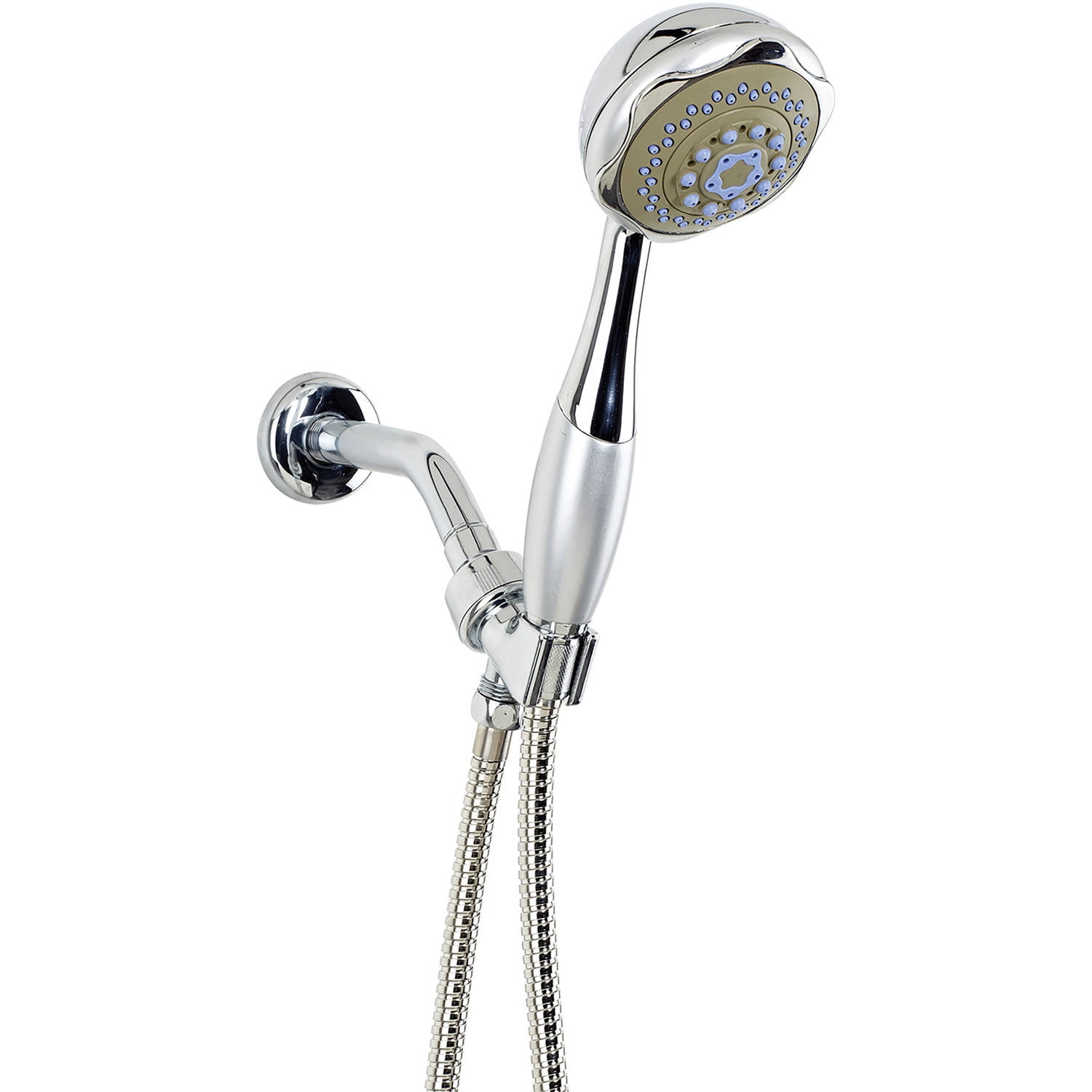 Chrome Handheld Shower Head with Pulse and Rain Settings