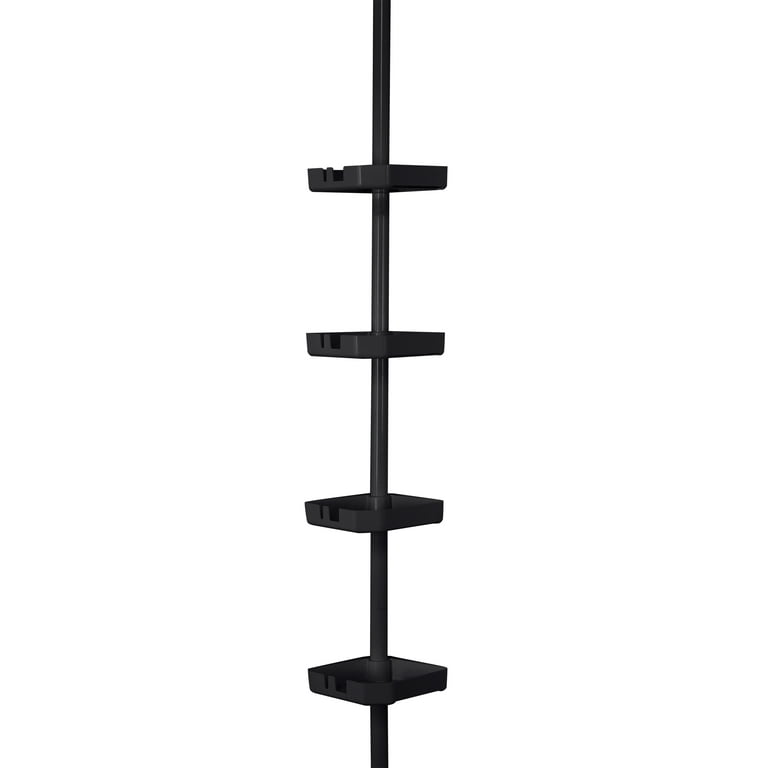 Command Matte Black Stainless Steel 1-Shelf Hanging Shower Caddy 12.76-in x  4.22-in x 4.02-in in the Bathtub & Shower Caddies department at
