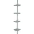 thumbnail image 1 of Bath Bliss 4 Tier Corner Shower Organizer Caddy in Grey, 1 of 6