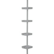 Bath Bliss 4 Tier Corner Shower Organizer Caddy in Grey