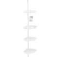 thumbnail image 1 of Bath Bliss 4 Tier Corner Shower Organizer in White, 1 of 4