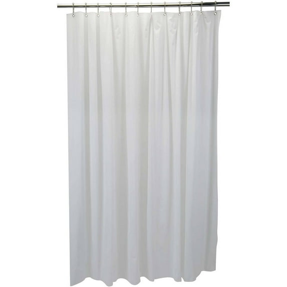 Bath Bliss 70" x 72" Sanitized PVC Shower Liner in White