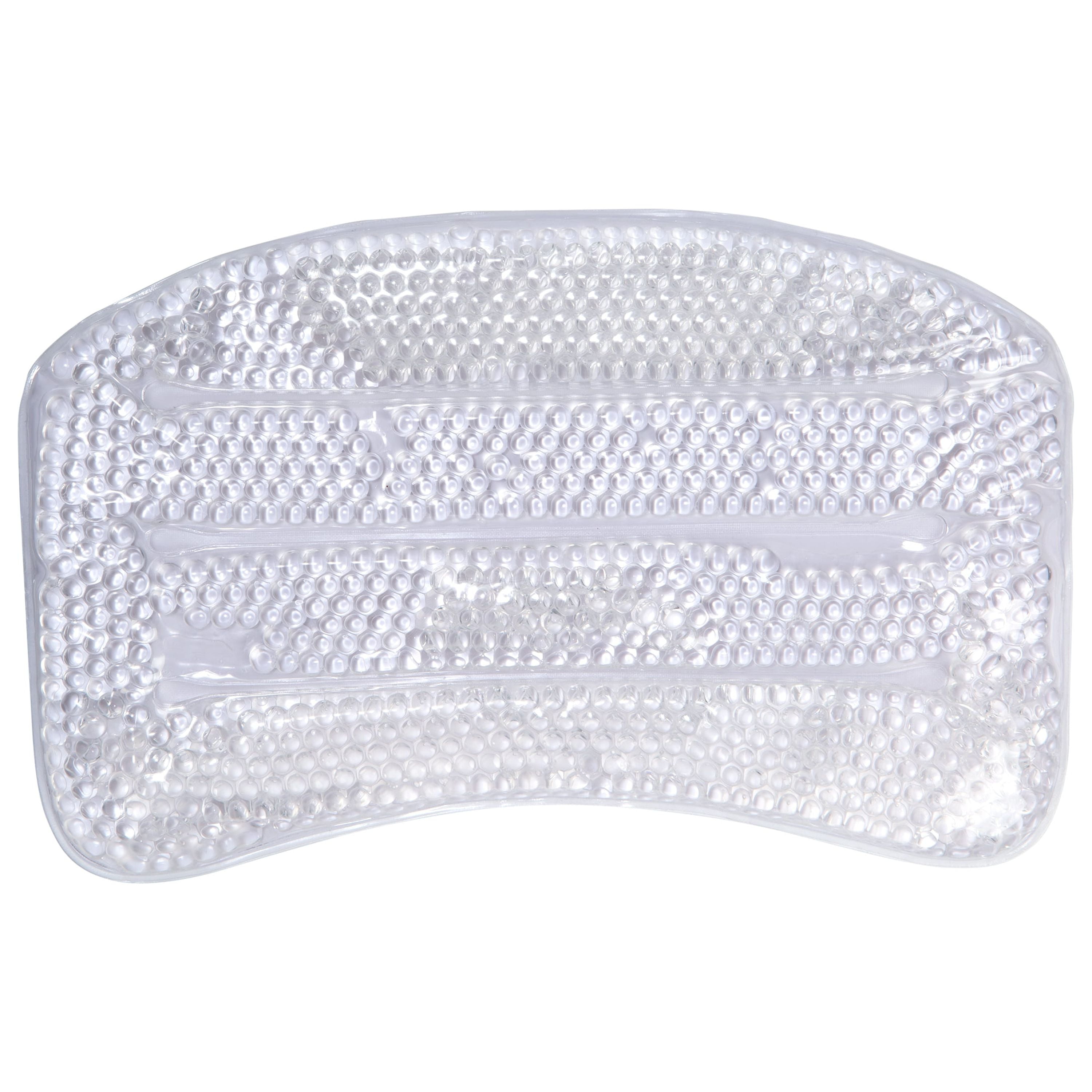 Clear Gel Beaded Bath Pillow with Suction Cups