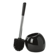 Bath Bliss Ceramic Dome Toilet Brush Holder - Black